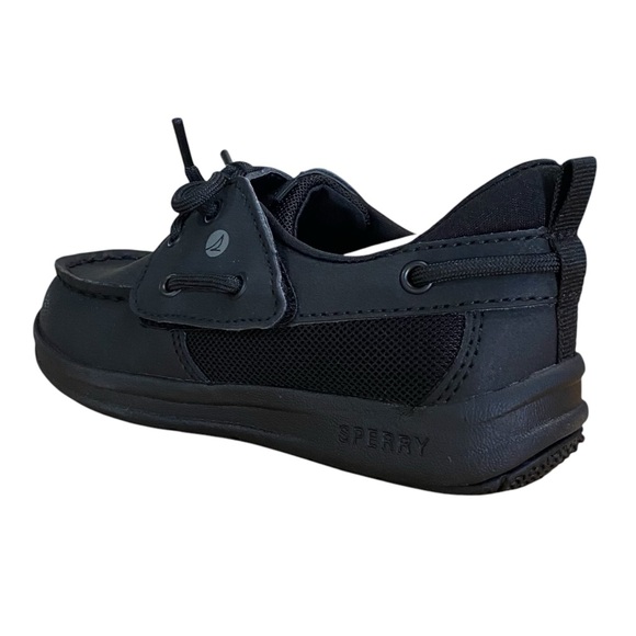 Sperry Boys Black Fairwater PLUSHWAVE™ Jr Boat Shoe - Picture 3 of 10